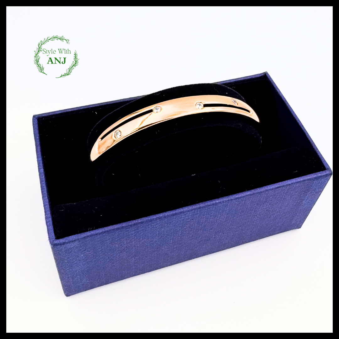 Timeless Elegance: Gold Tone Bangle Bracelet for women