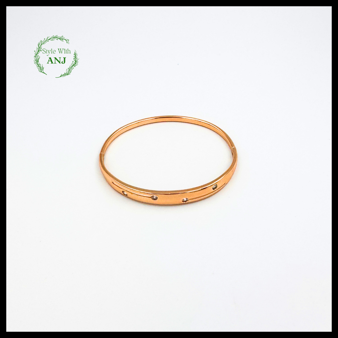 Timeless Elegance: Gold Tone Bangle Bracelet for women