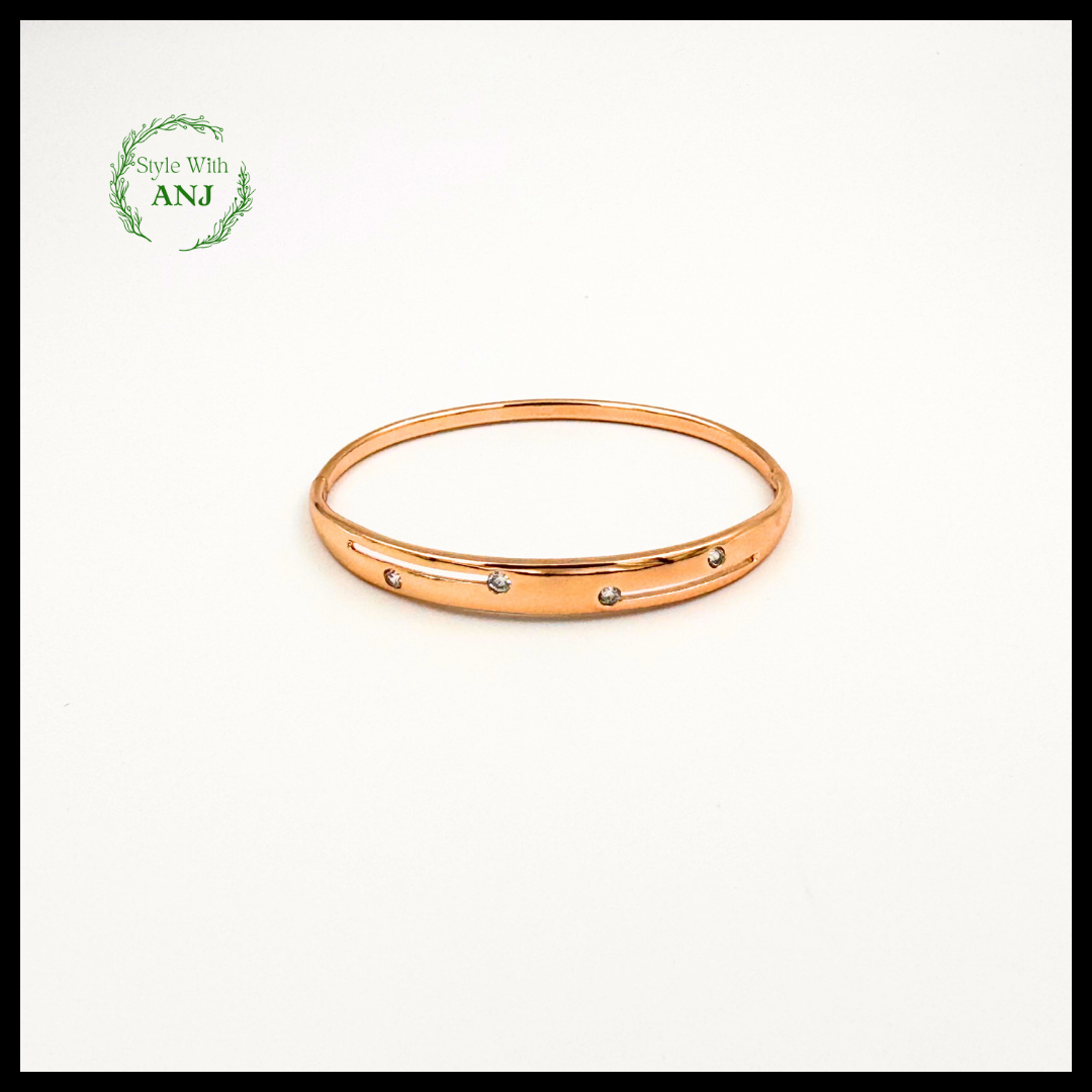 Timeless Elegance: Gold Tone Bangle Bracelet for women