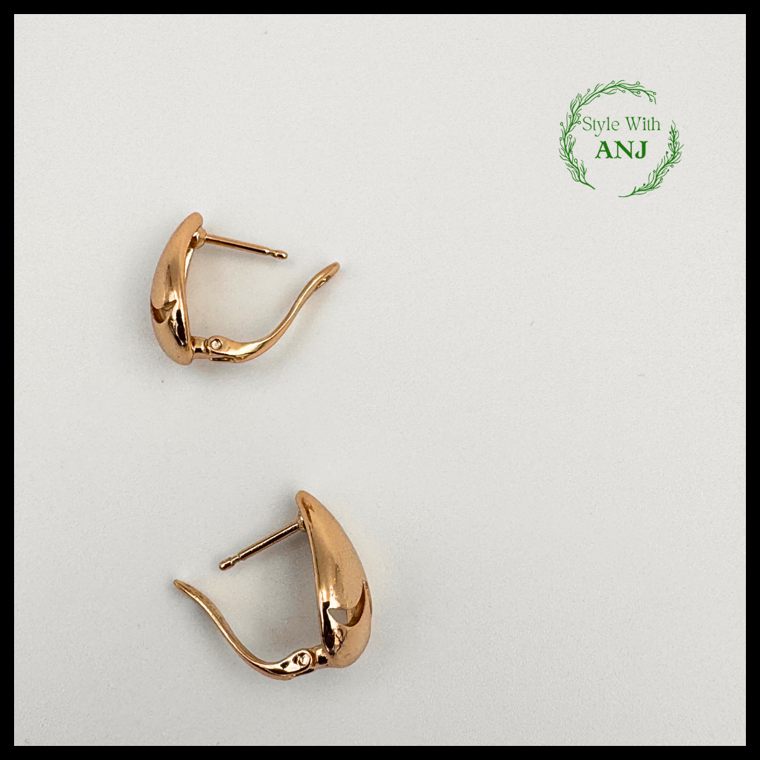 Attractive tear drop style design latched back earring for women and girls