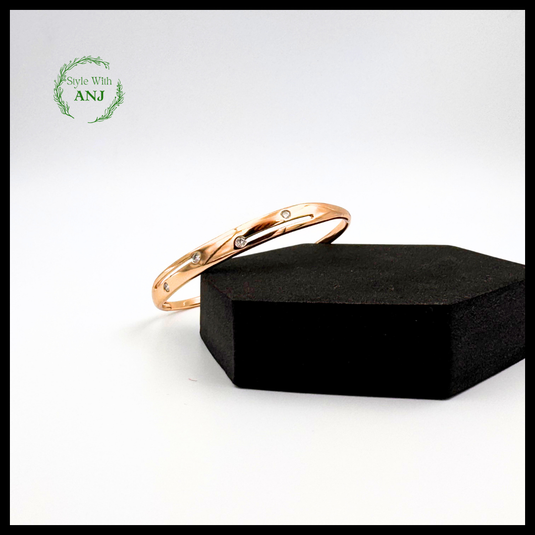 Timeless Elegance: Gold Tone Bangle Bracelet for women