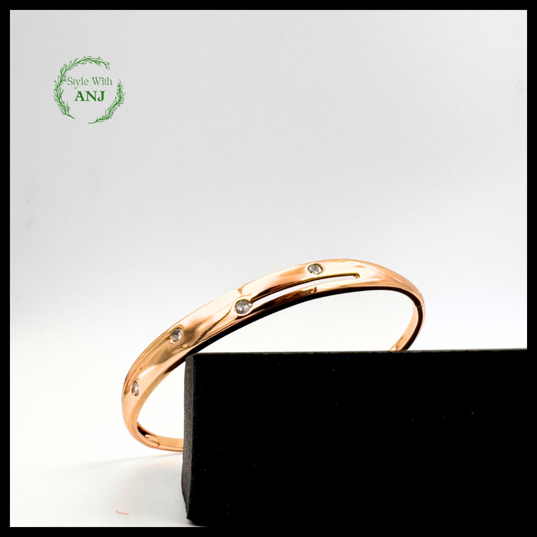 Timeless Elegance: Gold Tone Bangle Bracelet for women